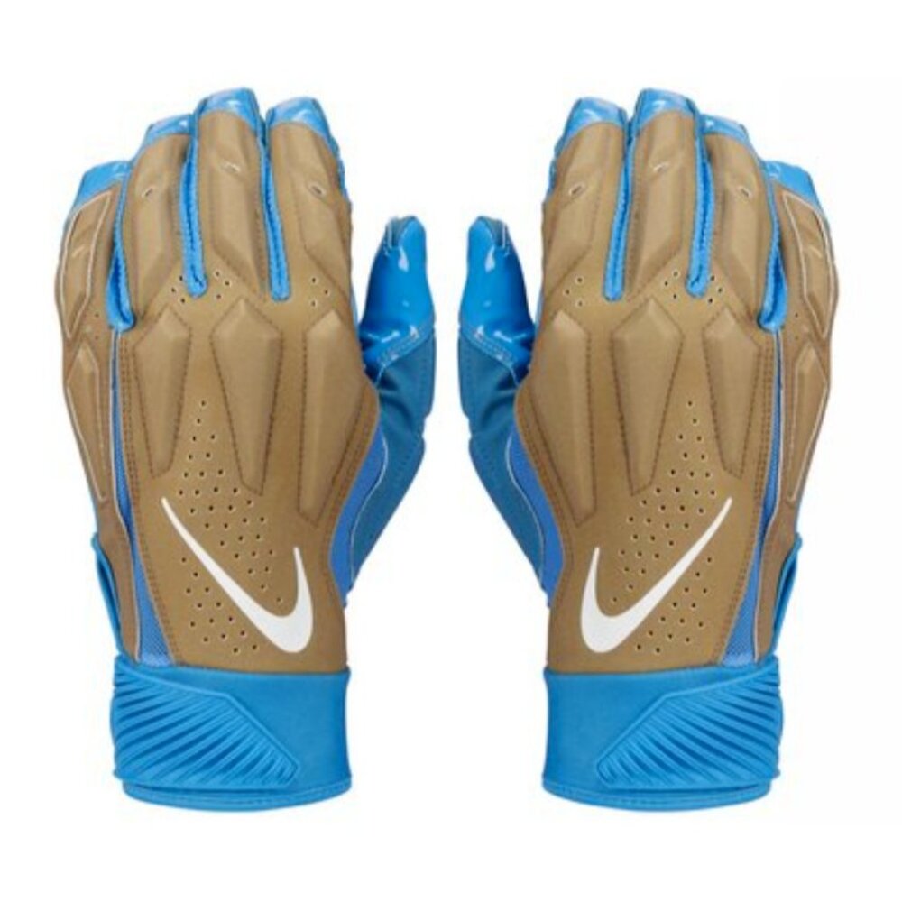 Nike x Off White D-Tack Football Gloves Abloh Lions Colorway Men's Size 2XL NEW